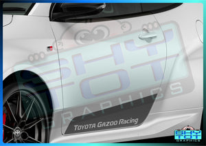 GR Yaris lower door 'Ogier' style graphics