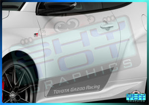 GR Yaris lower door 'Ogier' style graphics
