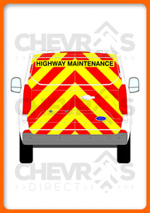 Ford Transit Custom H1 2024-present model rear chevron kit