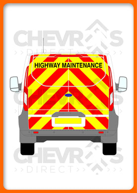 Ford Transit Custom H1 2013-2023 TAILGATE model rear chevron kit