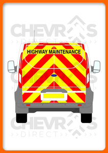 Ford Transit Custom H1 2013-2023 TAILGATE model rear chevron kit