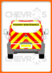 Ford Transit Custom H1 2013-2023 TAILGATE model rear chevron kit