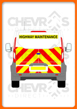 Load image into Gallery viewer, Ford Transit Custom H1 2013-2023 TAILGATE model rear chevron kit