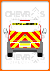 Ford Transit Custom H1 2013-2023 TAILGATE model rear chevron kit