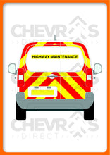 Load image into Gallery viewer, Vauxhall Combo 2019-present model with swing-doors rear chevron kit