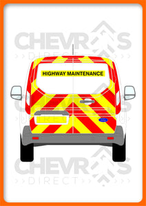 Ford Transit Connect 2014-present model rear chevron kit