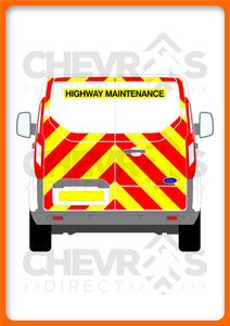 Ford Transit Custom H1 2013-2023 model rear chevron kit