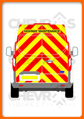 Ford Transit Custom H2 2013-2023 model rear chevron kit