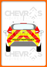 Load image into Gallery viewer, Ford Fiesta 2012-2017 model rear chevron kit