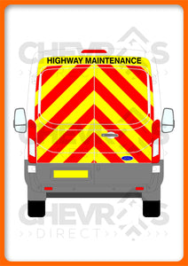 Ford Transit H2 2014-present model rear chevron kit
