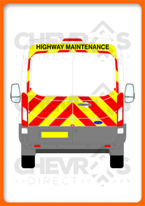 Ford Transit H2 2014-present model rear chevron kit