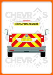 VW Caddy 2015-2020 model with tailgate rear chevron kit