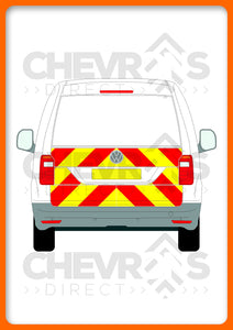 VW Caddy 2015-2020 model with tailgate rear chevron kit