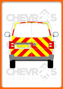 VW Transporter H1 2015-present model with barn doors rear chevron kit
