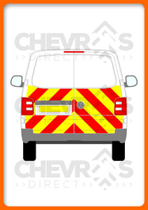 VW Transporter H1 2015-present model with barn doors rear chevron kit