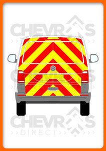 VW Transporter H1 2015-present model with tailgate rear chevron kit