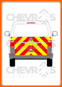 VW Transporter H1 2015-present model with tailgate rear chevron kit